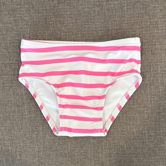 GAP Pink & White Watermelon Ruffle Rashguard Two-Piece Swim Set - Picture 6 of 7